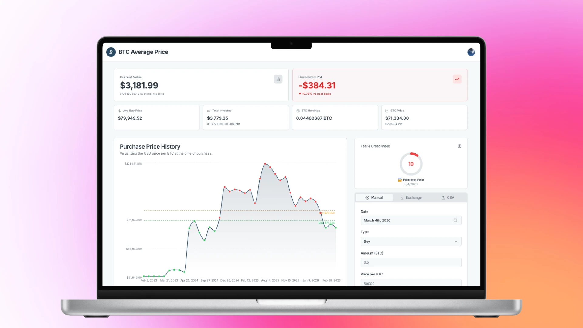 BTC Tracker
